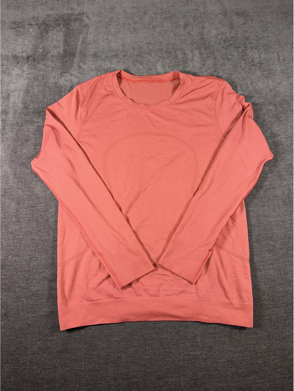 Lululemon Long Sleeve Athletic Shirt in Coral Pink